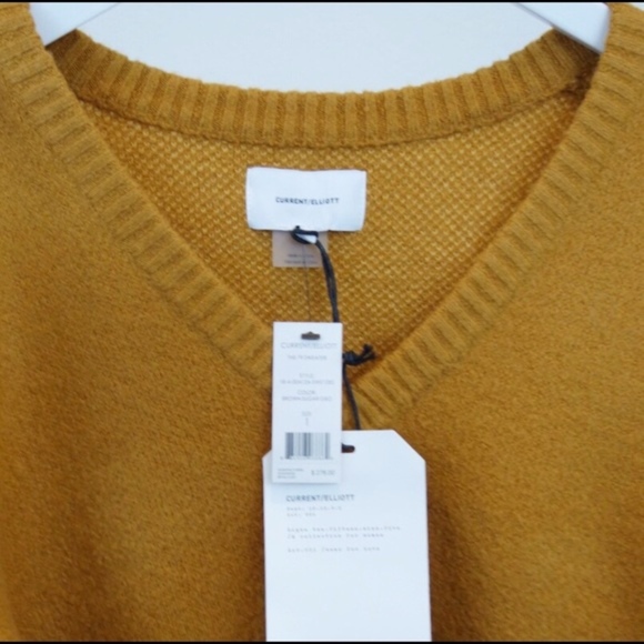 NWT Size S Current/ Elliott the 79 Sweater Oversized Rugby Super Soft Cozy Tunic - Picture 6 of 8